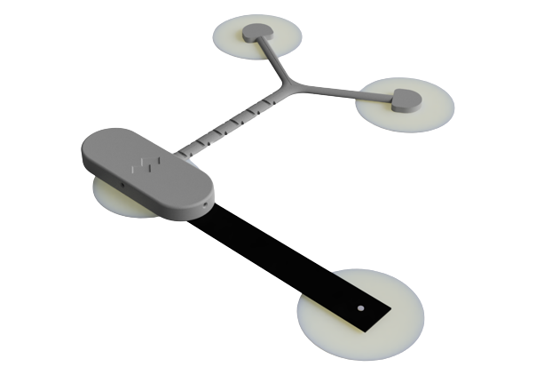 The StepUp Health wearable device and charging dock